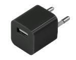 Сетевое зарядное устройство квадрат USB (СЗУ) (1 000mA) черное, REXANT