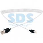 USB кабель microUSB шнур 1,5м белый, REXANT