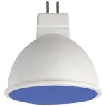 Лампа LED GU5.3 MR16 7W 220V Синий матов., Ecola