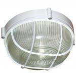 Светильник пылевлагозащищенный 60Вт Круг решетка белый (НПП 03-60-1302 ), IP65, VKL electric